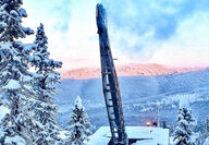 Winter gold exploration drilling Golden Summit near Fort Knox Fairbanks Alaska