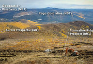 Trenching at Tourmaline Ridge, a gold prospect near Northern Star’s Pogo Mine.