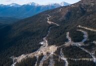 An aerial view of the 3 Aces property in the Yukon.