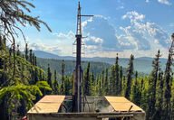 A drill tests for gold at the Golden Summit project north of Fairbanks, Alaska.