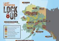 Map of Alaska resources project locked up by federal regulations and actions.