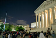 RBG evening vigil Supreme Court steps Washington DC