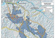 Klondike gold exploration map Dawson City Yukon territory