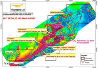 Map of Riversgold Luna gold exploration project Southwest Alaska