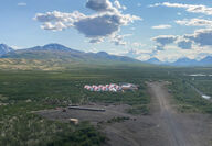 Rackla Metals’ camp at Mile 222 Airstrip in NWT.