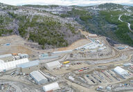 Minto Metals camp in Yukon, Canada, roughly 240 km (149 mi) from Whitehorse.