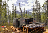 Drill pad constructed at GT Resources’ Canalask property in Yukon.